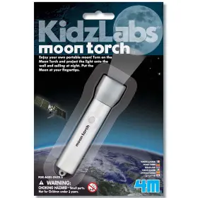4m 00-03310 Kidzlabs - Moon Torch Portable Projecting Toy Flashlight Handheld Kids 5