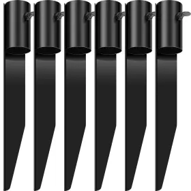 20yo00yb51yl82kw703c1 Abizarch 6pcs Carbon Steel Tiki Torch Stakes 10.75 Inch Heavy Duty Metal Solar Lig