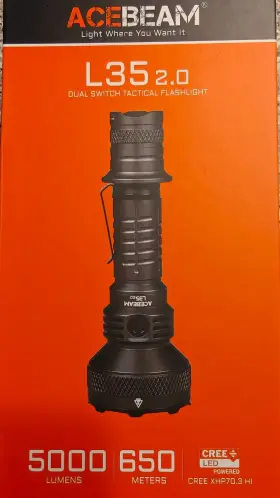 21700 Acebeam L35 Xhp70 Edc New 2.0 5000 Lumen 650 Meters Camping Hiking Flashlight