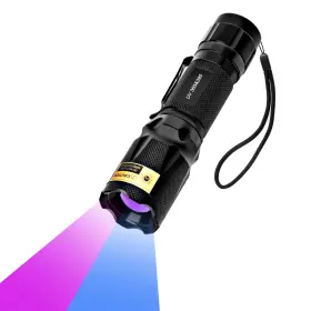 Acisa Sb-122 Uv Blacklight Flashlight - 365nm And 395nm Black Light For Glue Curing Ur
