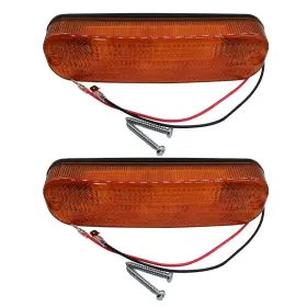 Agp.1978 Ar60250 2pcs Cab Light Amber Led Warning 12v Tractor Lamp Replacement For Jd Ar