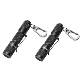 Aidier 712424981802 2 Pack Ultra Bright Compact Edc Keychain Led Flashlight 180lm Pocket Flashlig