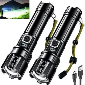 Aknear Gk-af95800-sx Rechargeable Led Flashlight 99000 High Lumens Super Bright Flashlights With