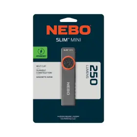 Alliance Consumer Group 744759442000 Nebo Slim Mini 250 Lumen Led Rechargeable Compact Pocket Flashlight