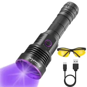 3x365nm Alonefire Sv43 36w 365nm Uv Flashlight Usb Rechargeable Ultraviolet Blacklight B