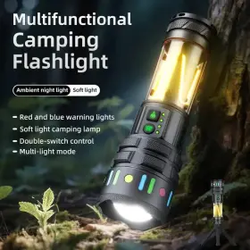 X103 Alonefire 30w Zoom 2in1 Rechargeable Outdoor Camping Dual Mode Flashlight