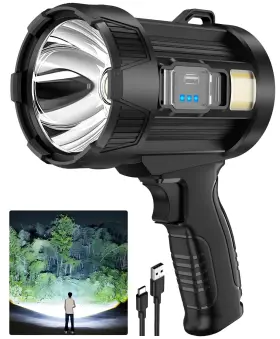 Alstu N-w5113 2 000 Lumens Rechargeable Spotlight Flashlight Super Bright Handheld Led