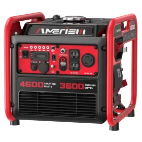 Amerisun Al5040c 4500w Inverter Generator Gas Powered 223cc 4-stroke Engine Co Sensor And Paral