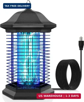 Amufer 918ce Bug Zapper Outdoor Indoor 18w Power And 4400v Instant Grid Mosquito Repell
