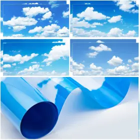 Amylove Al-cl4x2ft-001 8 Pcs 4 X 2 Feet Backlit Film Material Fluorescent Light Covers Class