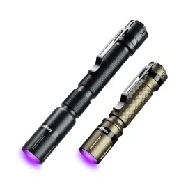 Ansyper Cc U-901 Uv Flashlight 2 Pack 395nm Ultraviolet Black Light Mini Penlight Portable And