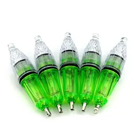 Aomeiter 4347349023 5pcs 4.7 Inch Deep Drop Super Waterproof Led Fishing Light Disco Blinking 7 Color