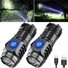 Aultink 992022166923 Three-eyed Monster Mini Flash Super Power Flashlight German Thumb Sized 3 Ey