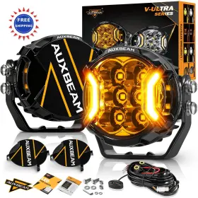 Auxbeam Zd000892ab 3 Inch Led Round Pods Off Road Driving Side Shooter Lights V-ultra 108w