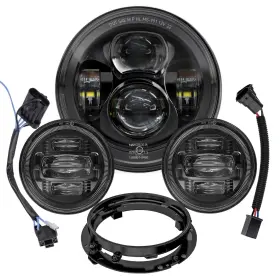 Mt-y001-h-ds Avouz 7 Inch Motorcycle Led Headlight 4.5 Fog Passing Lights Dot Kit For Harley Da Mt-y001-h-ds Avouz 7 Inch Motorcycle Led Headlight 4.5 Fog Passing Lights Dot Kit For Harley Da