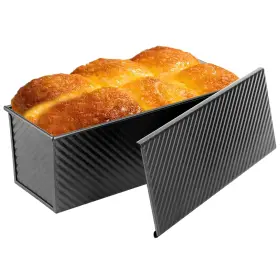 Avsquine Ras64 Non-stick Pullman Loaf Pan With Lid 13x4 Inch - Black