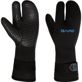 055936blk-05xs Bare 7mm 3-finger Mitt Designed For Scuba Diving In Colder Waters 3 Finger Des