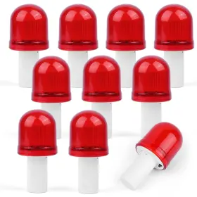 Battife Led-cone-10 10 Pack Traffic Cone Flasher Warning Led Light Roadblock Lamp 360 Degree V
