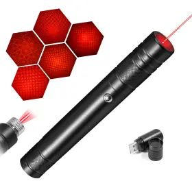 Beaboy Zk-8-1 Red Light Flashlight High Power Long Range With Star Cap Adjustable Effect
