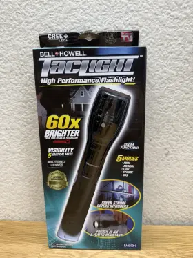 Bell Howell 080313014000 Tactorch High Performance Led 5 Mode Flashlight 60x Brighter Sealed