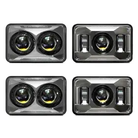 Besure Bs-ln-010l/06 4x6 Led Headlights Hi/lo Beam H4656 H4651 H4652 H4666 H6545 Rectangular Headl