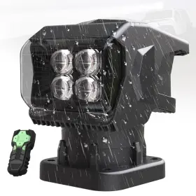 Bigacover Sp-cr069 Remote Control Led Spotlight 50w Outdoor Searchlight 360 Rotating Automatic