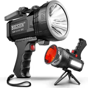 Bigsun Q953c3 Rechargeable Spotlight High Lumens Handheld Hunting Flashlight Led Spot Ligh