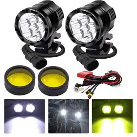 Biqing Ql-60w-pt Universal 6 Led Motorcycle Driving Lights - 2.5 Inch Pod 60w Spotlight Fo