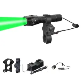 Bizoom Kl45 1000lumen Predator Light Green Hunting Kit Zoomable Hunti