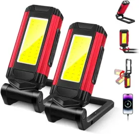 Blakapoo 445027529517 Magnetic Work Light Rechargeable Flashlight Portable Led 7