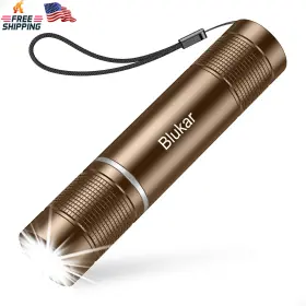Blukar 744110273991 Flashlight Rechargeable High Lumens Super Bright Small Led F