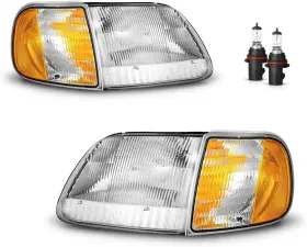 Ksh-fdpu9700-fdpu97a10-new Branded Headlights With Bulbs For 1997-2003 F150 / 1997-2002 Ford Expedition 1998-1999 Ksh-fdpu9700-fdpu97a10-new Branded Headlights With Bulbs For 1997-2003 F150 / 1997-2002 Ford Expedition 1998-1999