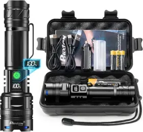 Branded Ph2403-1 Skyfire 1500000lm Led Flashlight Rechargeable Zoom Fire Starter Waterproof