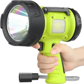 Uszt-wl-gr-1 Branded Rechargeable Spotlight Flashlight With 1000 000 High Lumen Led Waterproof Handh Uszt-wl-gr-1 Branded Rechargeable Spotlight Flashlight With 1000 000 High Lumen Led Waterproof Handh