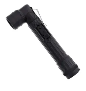 Brigadeqm Mcl20103 Mini Right Angle Flashlight Black With Filters Krypton Bulb New