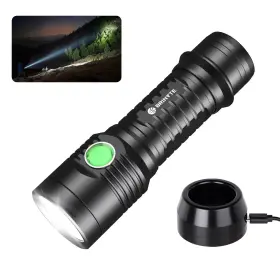 Brinyte Brwt01 2700lm Rechargeable Flashlight Aluminum Ipx8 Dock 322m Beam Emergency