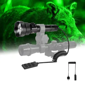 Brinyte T281121 T28 Led Hunting Light 3-color-in-1 Red White Green Zoomable Predat