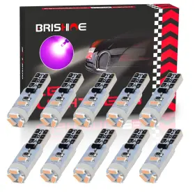 Xpismii-t5pp-5smd3014-10p Brishine 10x T5 Led Bulbs Extremely Bright Pink Purple 3014 Chipsets 74 2721 37 73 17 Xpismii-t5pp-5smd3014-10p Brishine 10x T5 Led Bulbs Extremely Bright Pink Purple 3014 Chipsets 74 2721 37 73 17