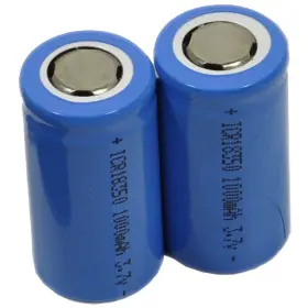 Btbai 18350-s1a 2x 18350 Battery For 3.6/3.7v Li-ion Top Flat Rechargeable Led Blue