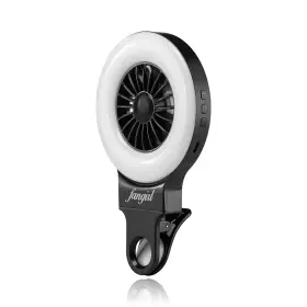 Burt Trimmings 199284155374 Fangirl By Remi 2-in-1 Clip On Phone Fan And Selfie Ring Light Black