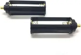 Cafurty Cagm127 2pcs Black Battery Holder For 3 X 1.5v Aaa Batteries Handheld