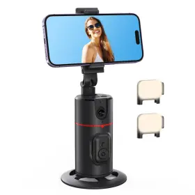 Camrola 603134994254 Auto Face Tracking Tripod With Fill Lights No App Required 360 Rotation