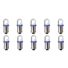 Cciyu 803655-5210-1841201 10 Pack Blue Ba9s 57 Bayonet Led Bulb Gauge Cluster Instrument Panel
