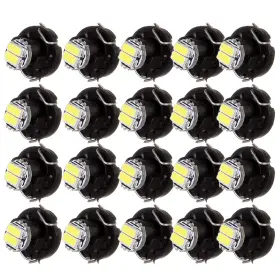Cciyu 990551-5210-0957124 20 Pack White T3 2-3014 Smd Neo Wedge Led Light Instrument Cluster