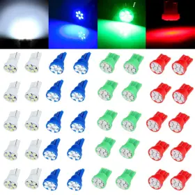 Cciyu 990628-5210-1425121526 T10 Instrument 194 168 Led Bulbs Multi-color Dash Light Multicolor