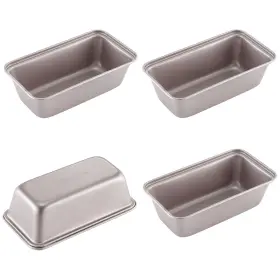 Chefmade Wk9023-4 Mini Loaf Pan Set 5.5-inch 4pcs Non-stick Rectangle Bread And Cake