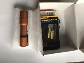 Cloud Defensive 2.0-hc-df-p-569-org Mch 2.0 Orange Led Flashlight With Nitecore Charger And Batteries