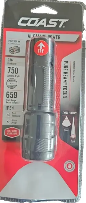 Coast 21820 650-lumen Led Handheld Flashlight G56 Pro Grade New