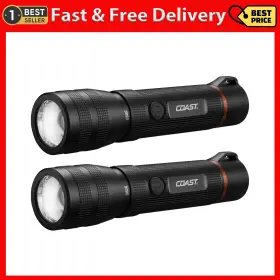 G60r Coast 1000 Lumen Waterproof Rechargeable Led Flashlight 2-pack