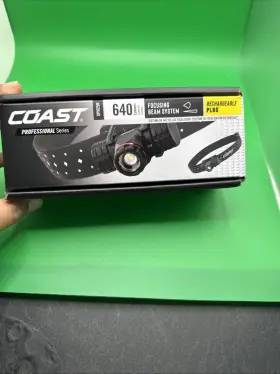 Coast Xph25r Rechargeable Dual Power Flashlight Headlamp 640 Lumens